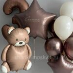 Коричневые шары и мишка